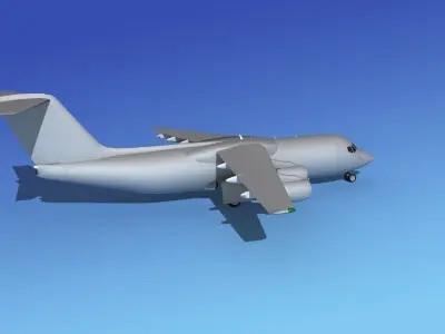 BAe 146-300 Base Model 3D model