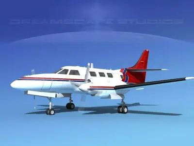 Swearingen SA226-T Merlin III V06 3D model