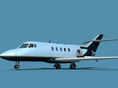 British Aerospace 125 Dominie V12 3D model