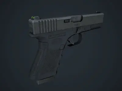 Weapons Pack Low Poly Mobile Ready Low-poly 3D model