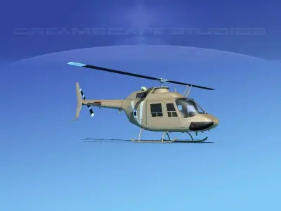 Bell OH-58B Israeli Air Force 3D model