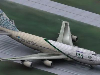  747-200 Jumbo Jet 3D model