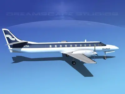 Swearingen SA226 Southern Airways 3D model