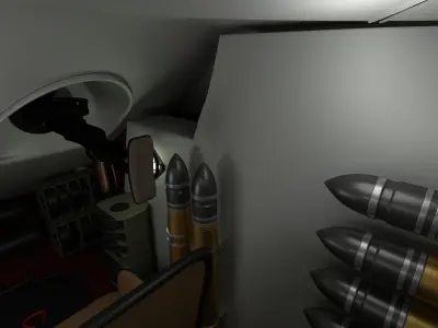 T-34 76 Interior Engine Bay Full Camo 3D model