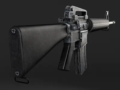 M16 A3 rifle 3D model