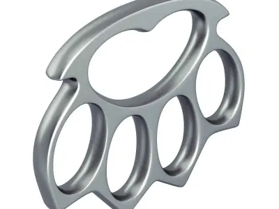 Knuckle metal ring 3D model