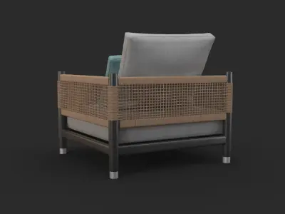 Parker Arm Chair 3D model