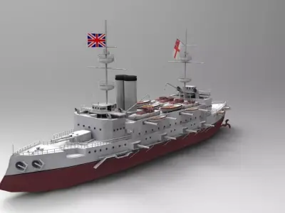 Majestic-class Battleship 3D Model 3D model