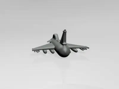 Jet Fighter 01 3D model
