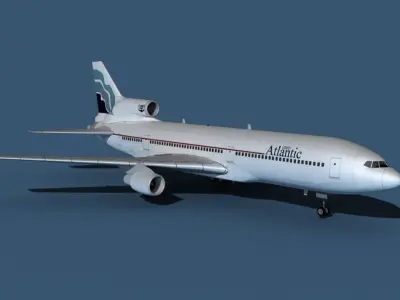 Lockheed L-1011-50 Euro Atlantic 3D model