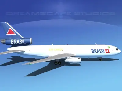 Douglas DC-10 BrasilEx 3D model