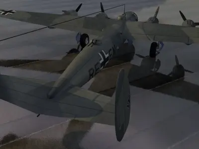 Messerschmitt Me-264 Amerika Bomber 3D model