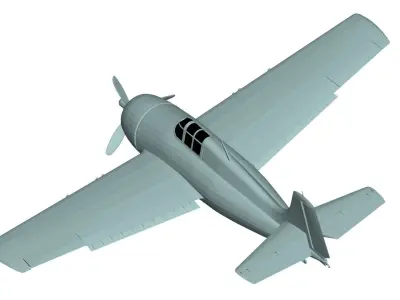 Grumman F4F Wildcat 3D model