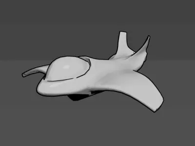 Space shuttle Free low-poly 3D model