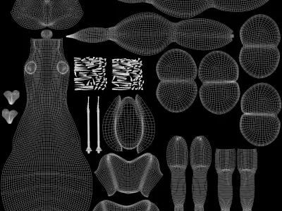 Mantis praying 3D model