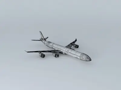 Javison Airways Airbus A340 600 Free 3D model