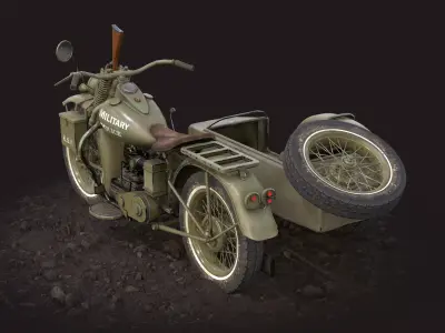 Harley-Davidson WLA 42 3D model