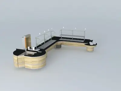 Kit009A Mesa Self Service por Alex Marques Free 3D model