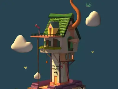 Travel house  3D model