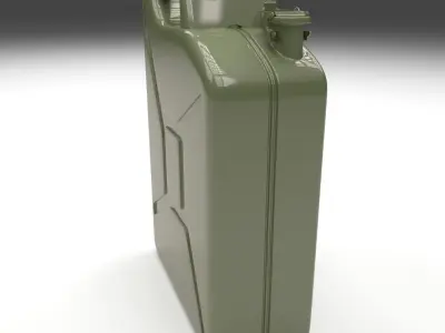 Jerry Can Green Low-poly 3D model
