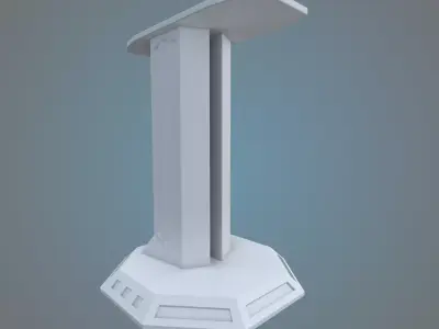 Futuristic Headphone Holder PM-56 3D print model