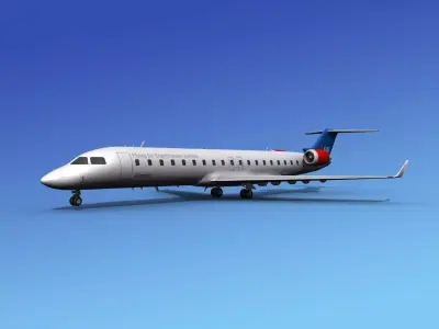 Bombardier CRJ700 SAS 3D model