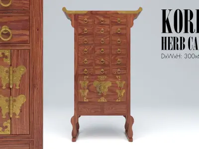 KOREAN HERB CABINET 02 3D model