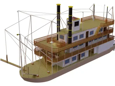 River prince steamer 3D model