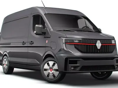 Renault Master L2H2 Van E-TECH Red Edition 2024 3D model