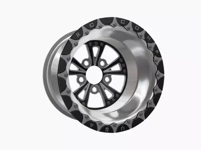 RC Components Torx rear wheel heathen beadlock Low-poly 3D model