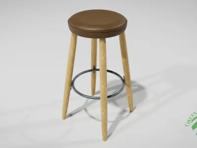 Modern Bar Stool Free 3D model