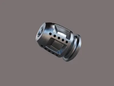 muzzle brake SBS front 3D model