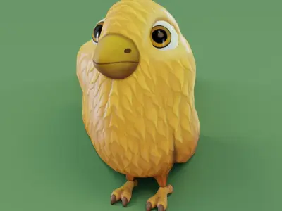Chicken 3D Model bird Low-poly 3D model