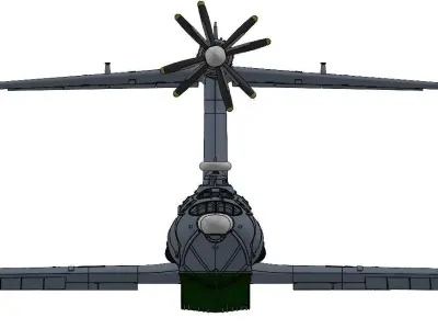 Project 904 A-90 Orlyonok Ekranoplan S-21 3D print model