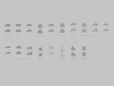 Vehicles Pendants Megapack Original Blend STL Collection 3D print model