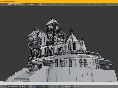 Medivel House at just 03 Dollars Low-poly 3D model