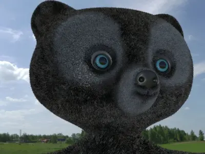 Bears Cartoon 3D model BRAVE Disney Free low-poly 3D model