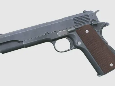 Colt M1911 Low-poly 3D model
