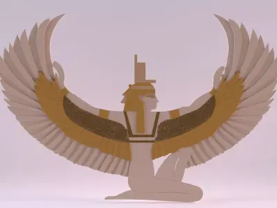 Egyptian Symbols - 022 Low-poly 3D model