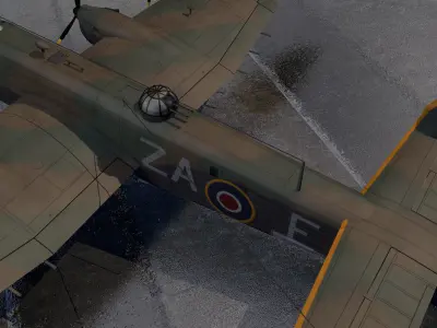 Handley Page Halifax Mk-2 3D model