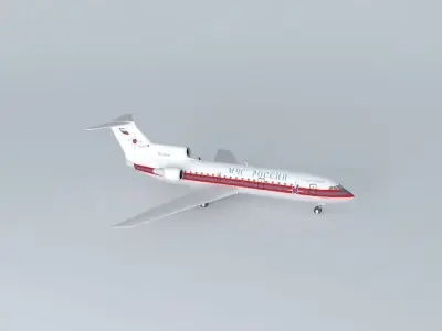Ministry of Emergency Situation Yakovlev Yak 42D Free 3D model