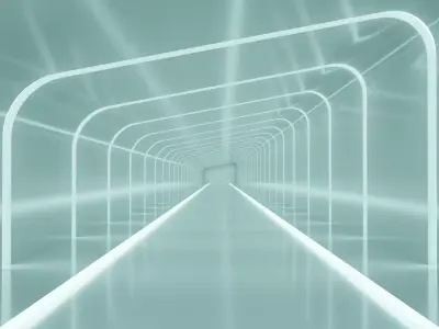 Empty - Hall Way Low-poly 3D model