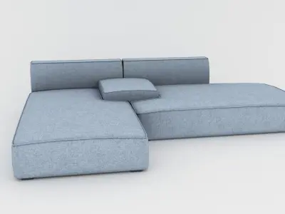 Dessales Furniture Sofa Free low-poly 3D model