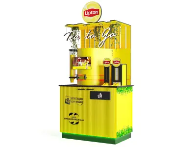 Lipton Sales and Display Kiosk 3D model
