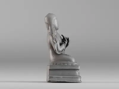 001643 Ancient Tibetan Buddha Statue 3D Scan 3dp 3D print model