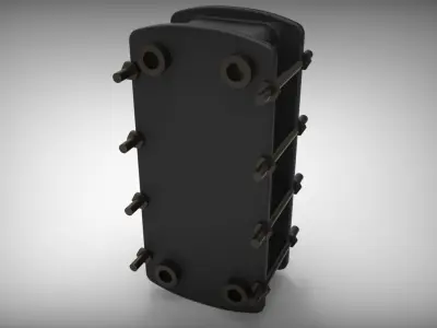 heat exchanger 3D model