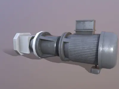 Pump 3D Model Low-poly 3D model