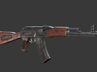 AK-74 ak - rifle Free low-poly 3D model