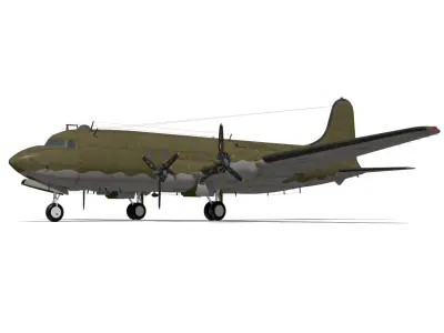 Douglas C-54 Skymaster 3D model