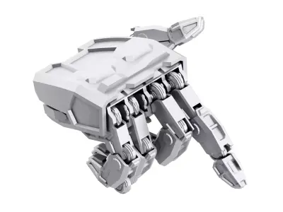 Robot hand Low-poly 3D model shop